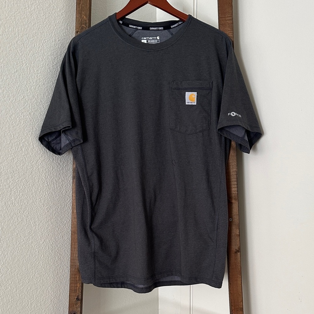 Carhartt Men's Charcoal Short Sleeve Force Tee